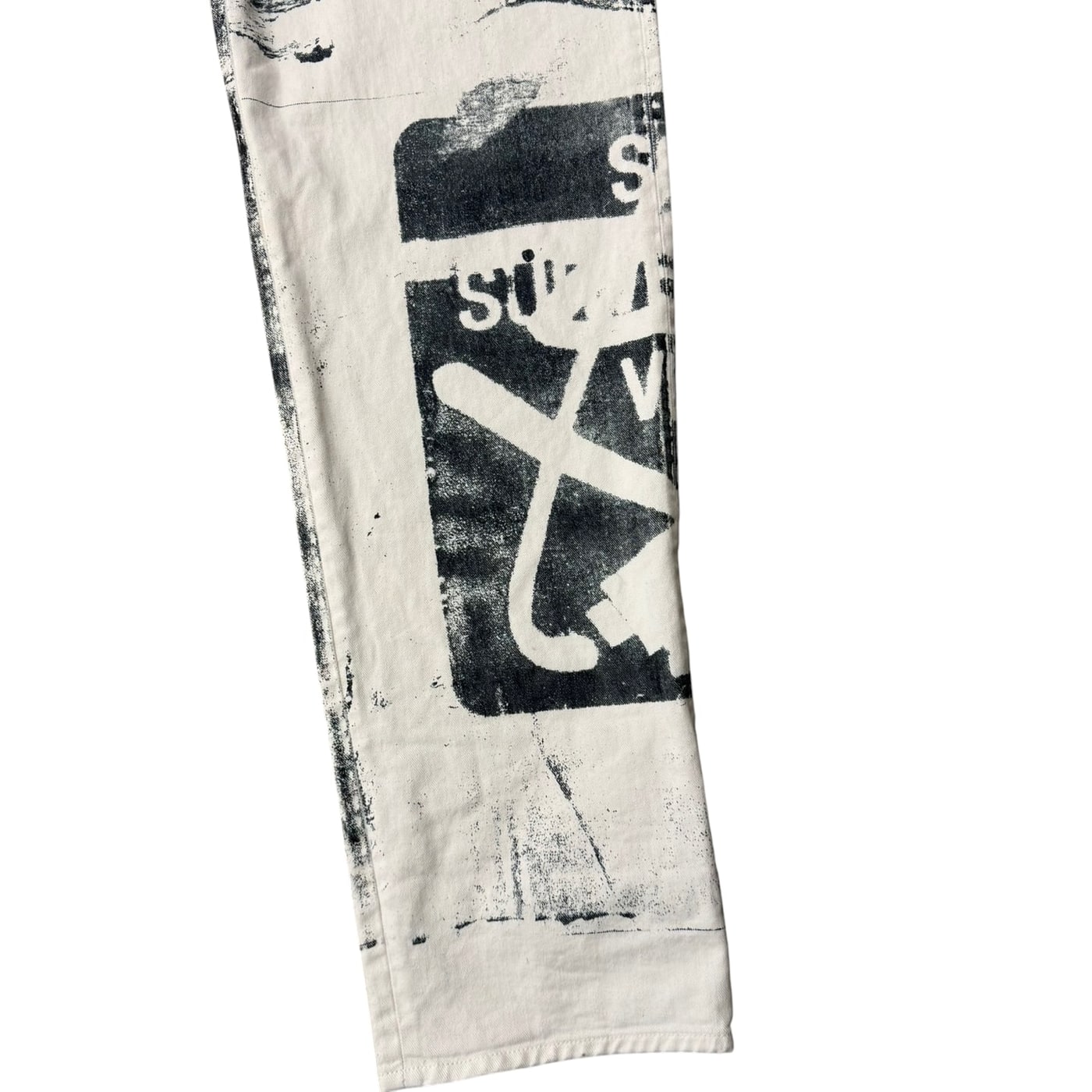 OFF-WHITE Painted Graphic Jeans 상세 이미지 3