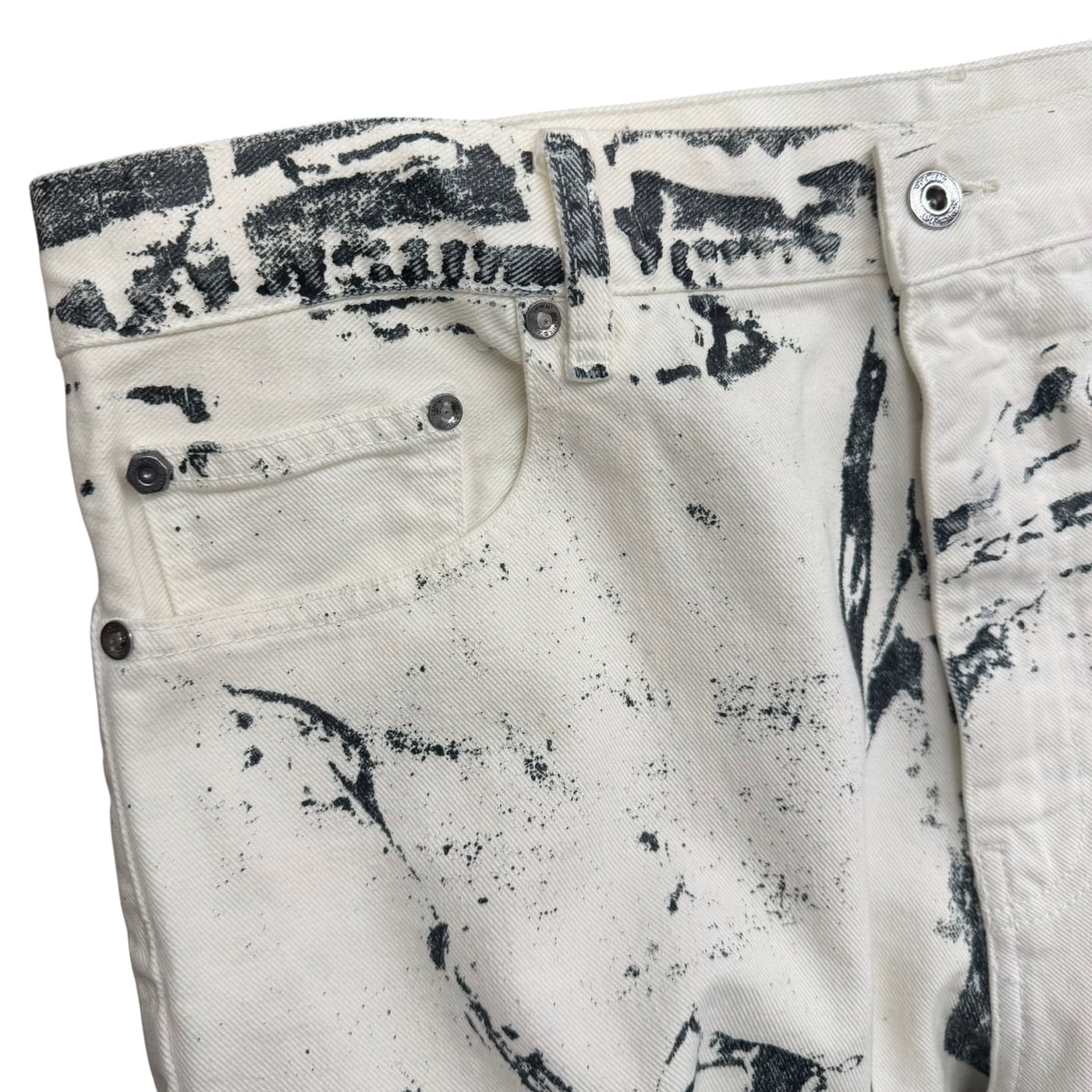 OFF-WHITE Painted Graphic Jeans 상세 이미지 2