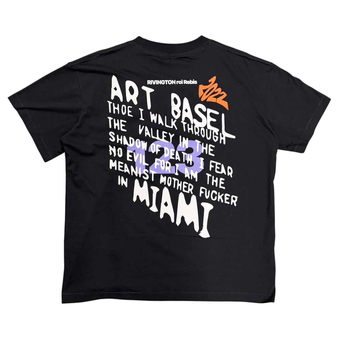 RIVINGTON roi Rebis Art Basel T-Shirt 상세 이미지 1