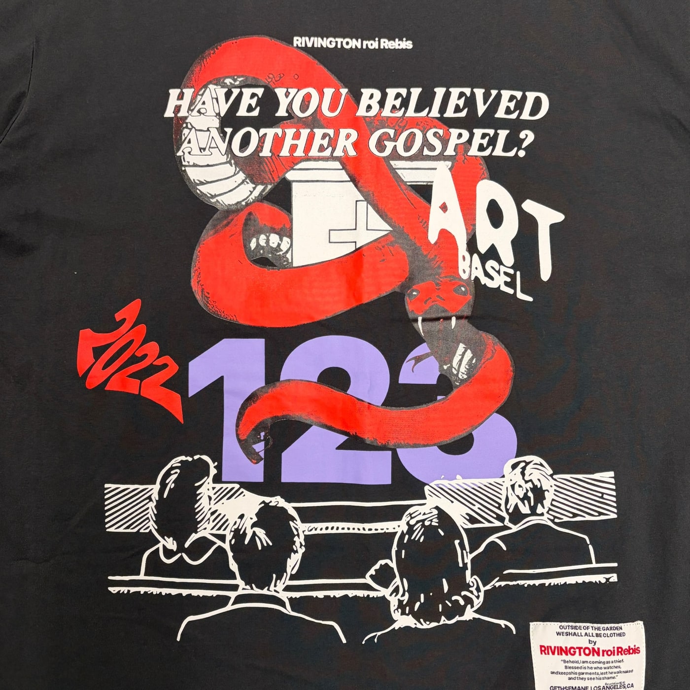 RIVINGTON roi Rebis Art Basel T-Shirt 상세 이미지 2