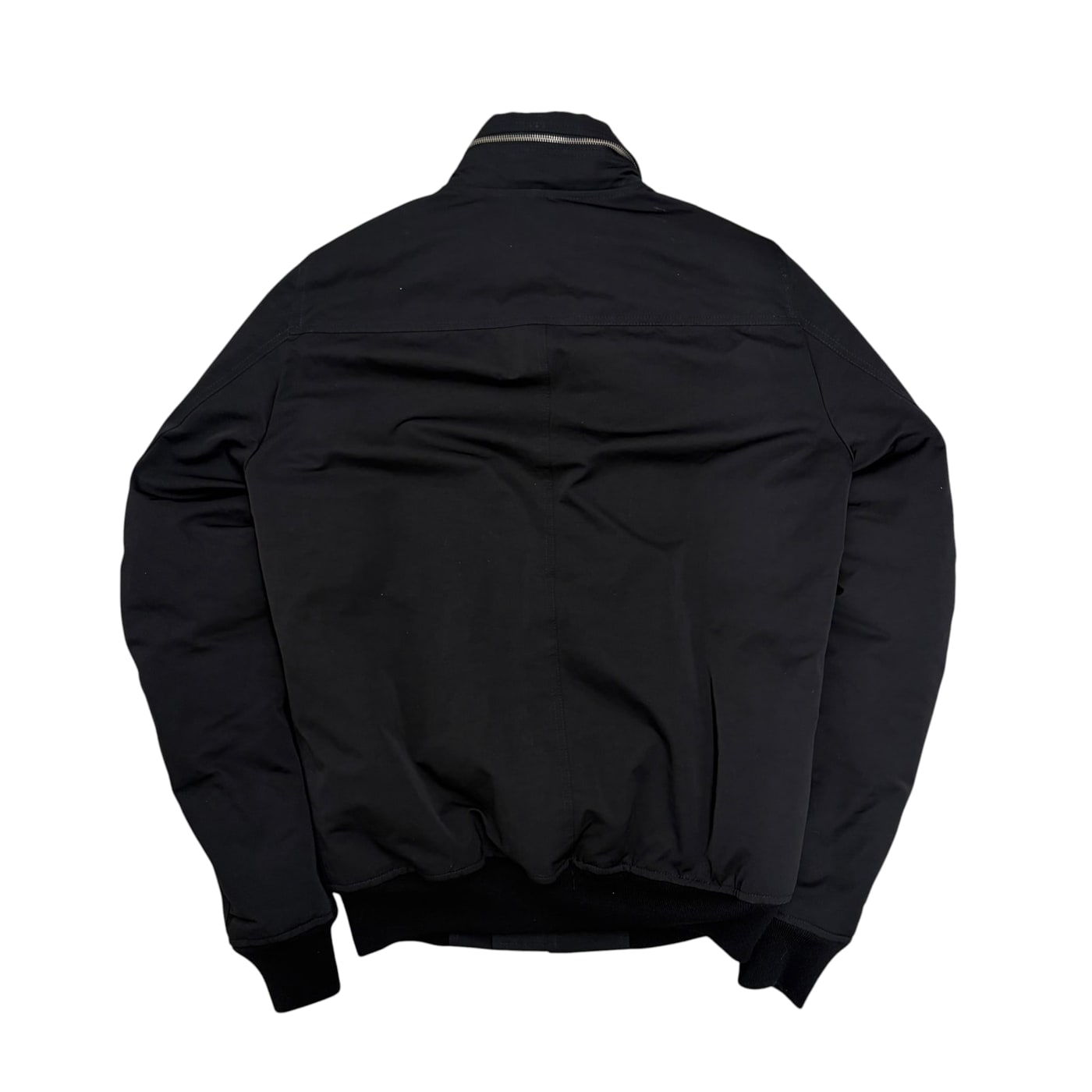 RICK OWENS Men's Black Bomber Jacket 상세 이미지 1