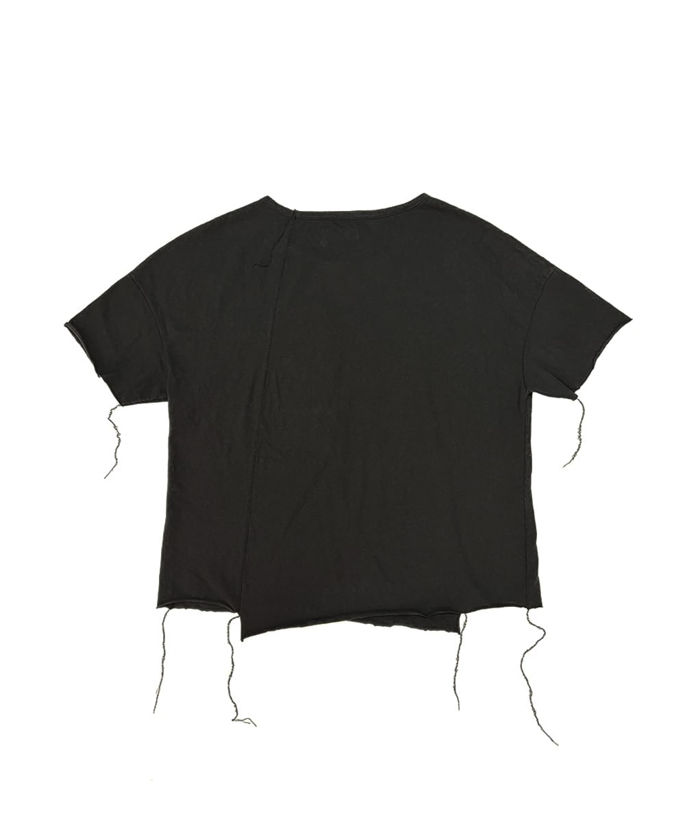 ASYMMETRIC T-SHIRT_BK 상세 이미지 1