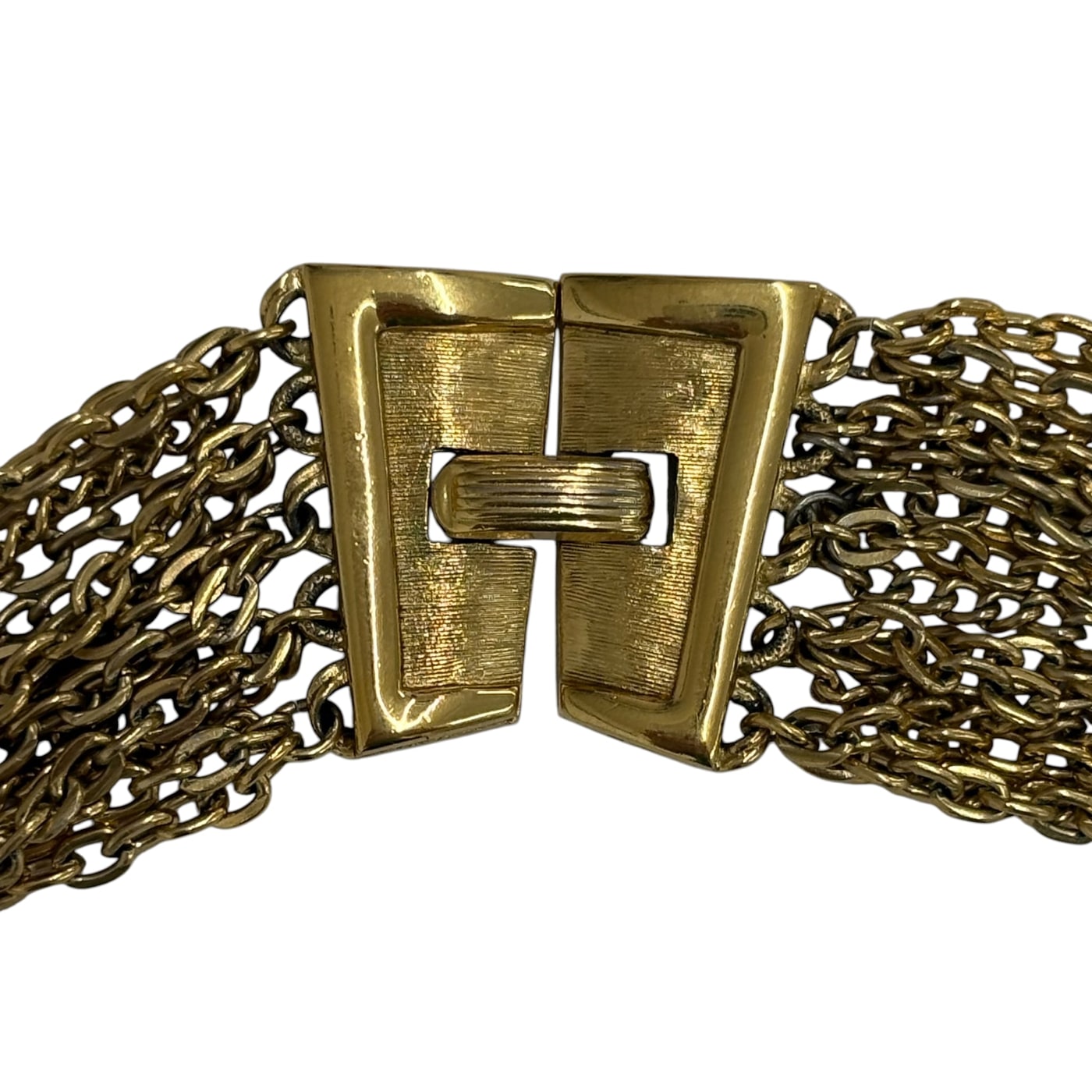 Trifari Layered Chain Necklace 상세 이미지 1