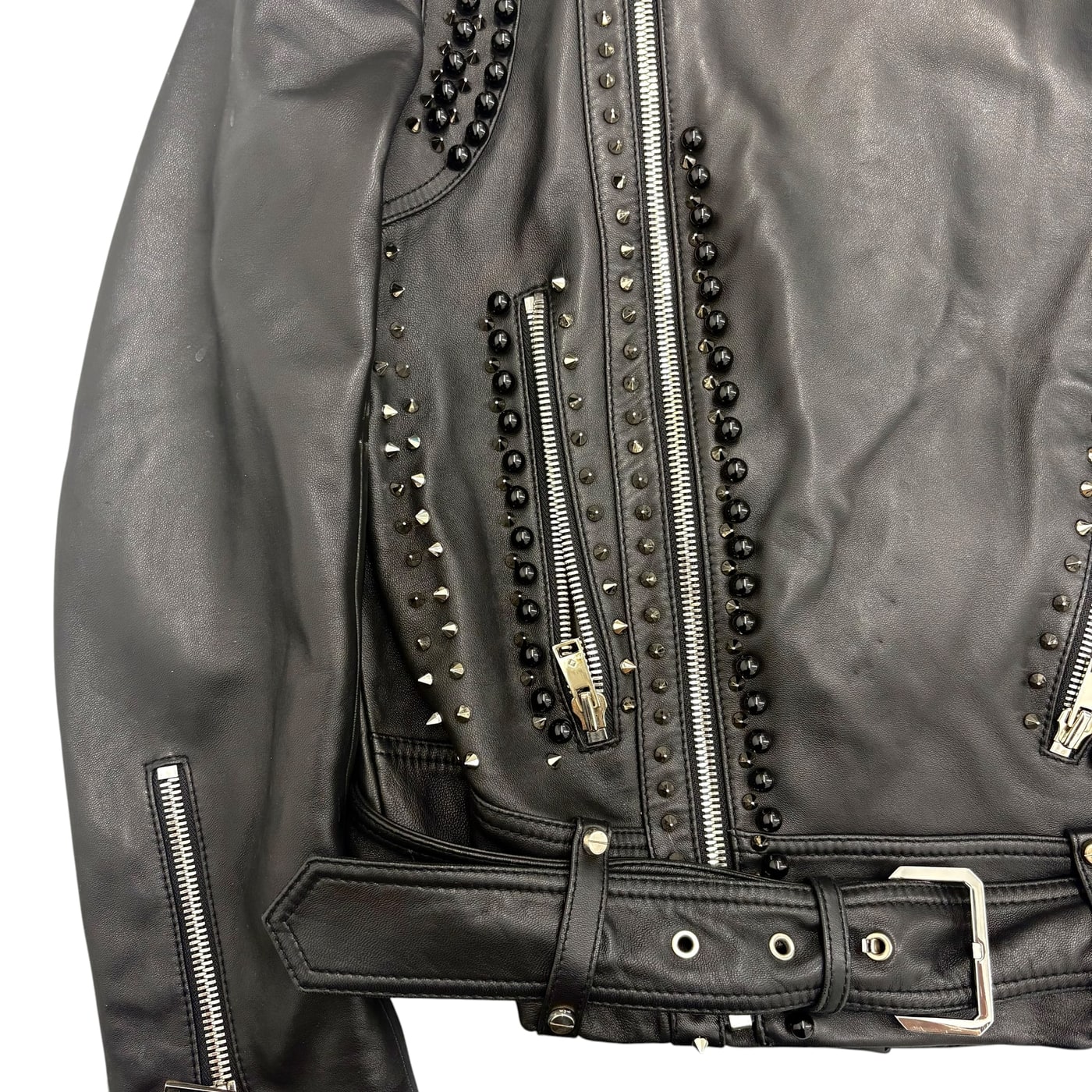MCM Studded Leather Biker Jacket 상세 이미지 5