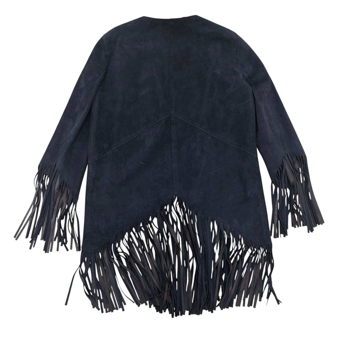 sandro Fringe Suede Jacket 상세 이미지 1