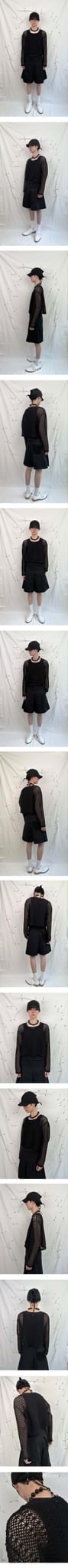 Flower net longsleeve 상세 이미지 1