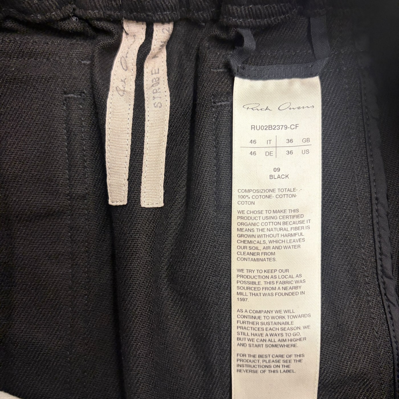 RICK OWENS Cargo Jogger pants 상세 이미지 1