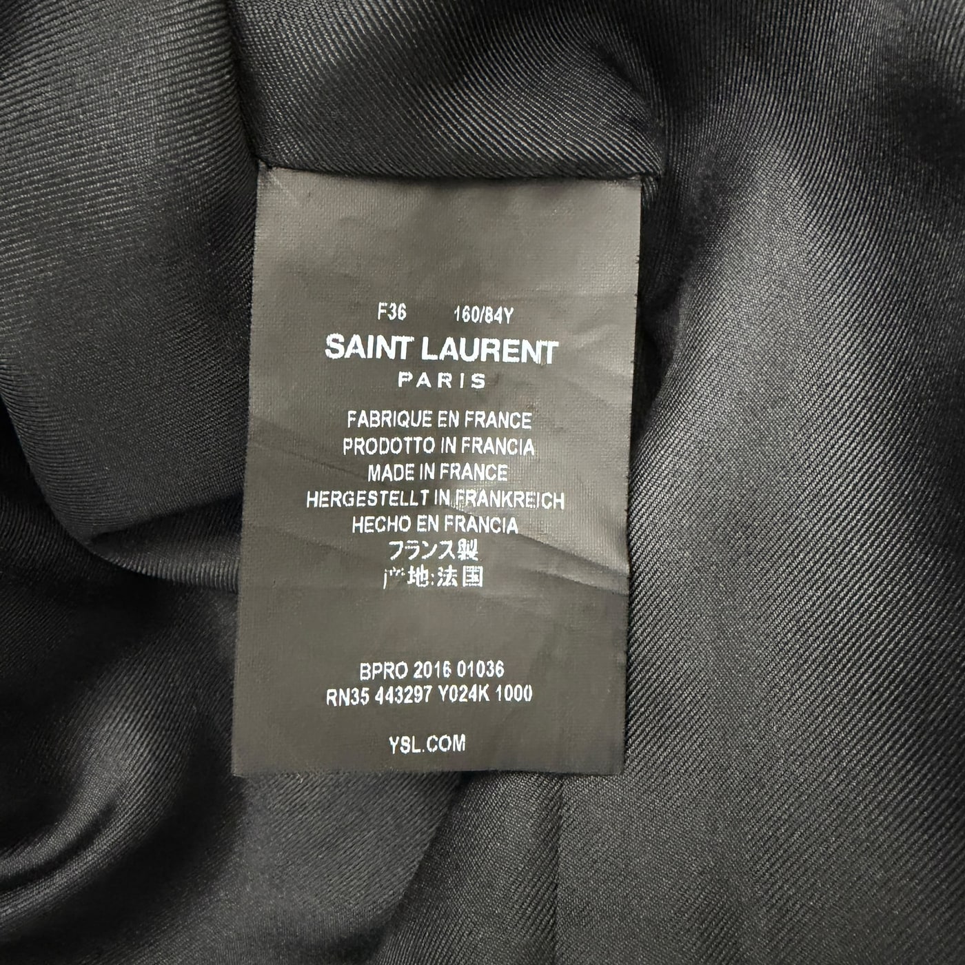 SAINT LAURENT One-Shoulder Black Dress 상세 이미지 3
