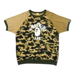 Bape x Kaws 1st Camo Bendy S/S Crewneck