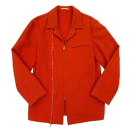 COMME des GARCONS 00AW Reconstructed Zip Wool Jacekt Orange