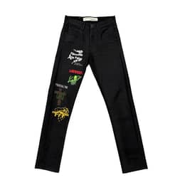 Off-White Mix Rock Slim Denim Black