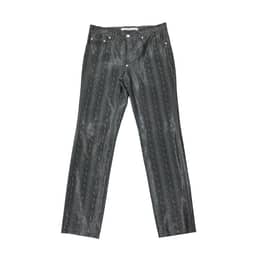 John Lawrence Sullivan Black Snakedskin Pants