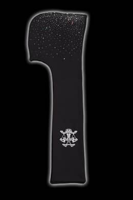 Crystal hooded scarf (Black)