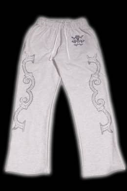 Crystal scale pants (White Melange)