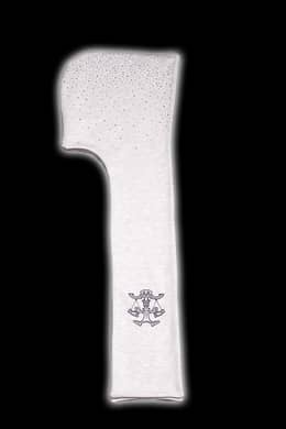 Crystal hooded scarf (White Melange)