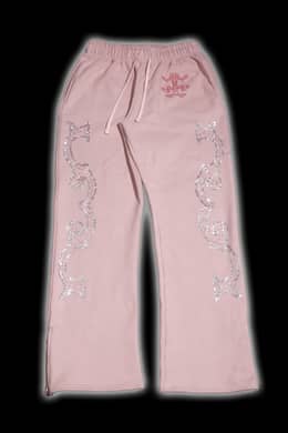 Crystal scale pants (Beige Pink)