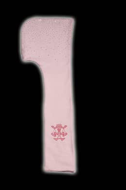 Crystal hooded scarf (Beige Pink)