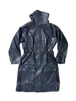 DEFIANT LEATHER COAT GRAY