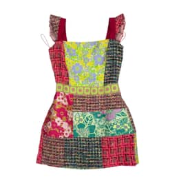 MOSCHINO Colorful Patchwork Dress