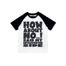 HOW ABOUT NO TEE (BLACK/WHITE)