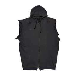 Black Sleeveless Hoodie