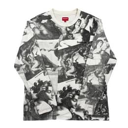 SUPREME Michelangelo Full Print Long Sleeve Shirt