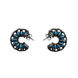 BOTTEGA VENETA Turquoise Spiral Earrings