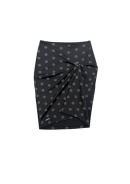 언발란스 핀턱 스커트_도트
