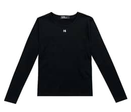 홀리 화이트 심볼 롱슬리브 _ 블랙