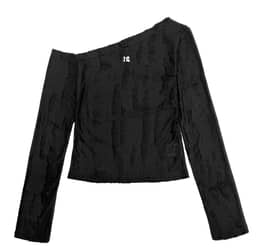 홀리 심볼 빈티지 오프숄더 _ 블랙